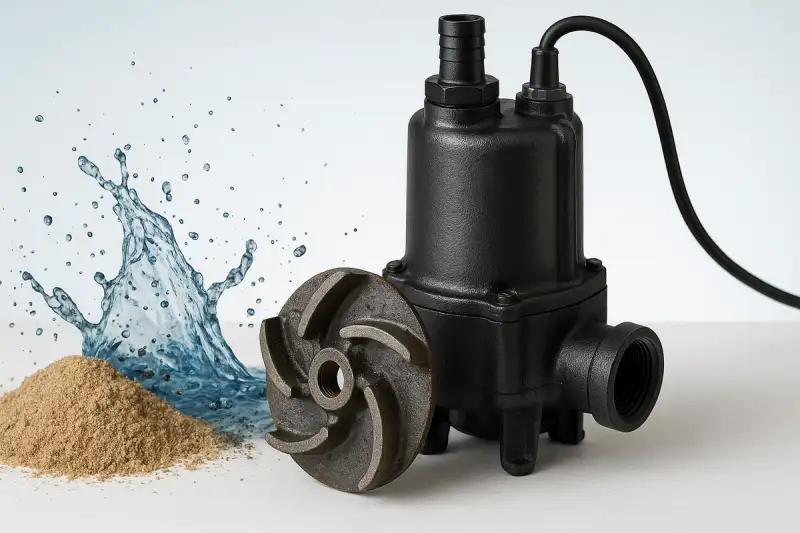 Apă abrazivă: materiale și rotoare pentru uzură redusă