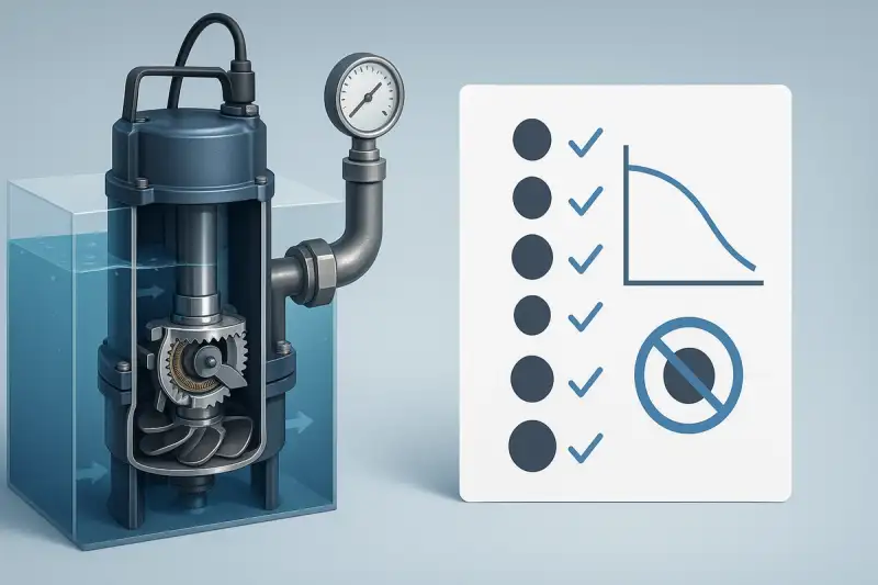 Cum alegi o pompă cu tocător: granulometrie vs Q–H