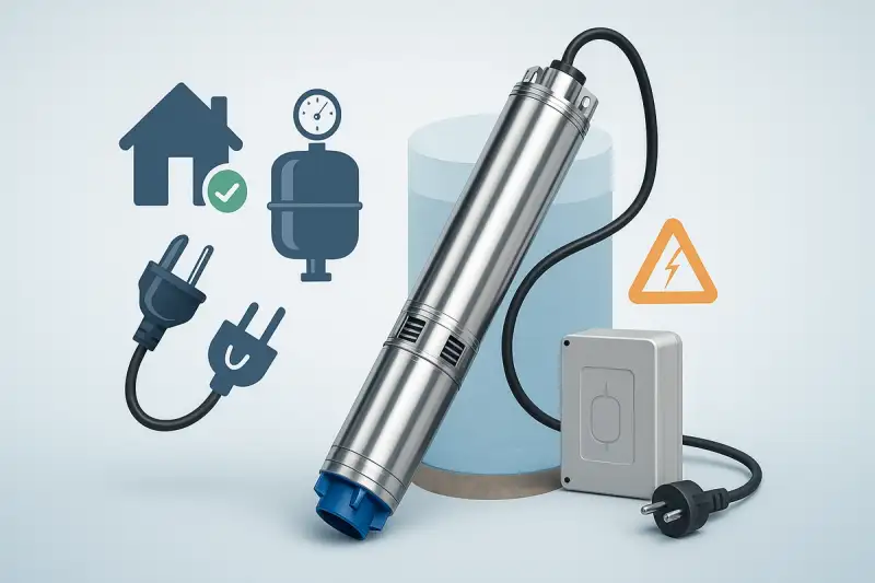 Pompe submersibile monofazate: avantaje și limitări